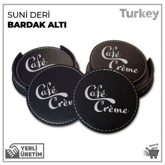 Suni Deri Bardak Altı